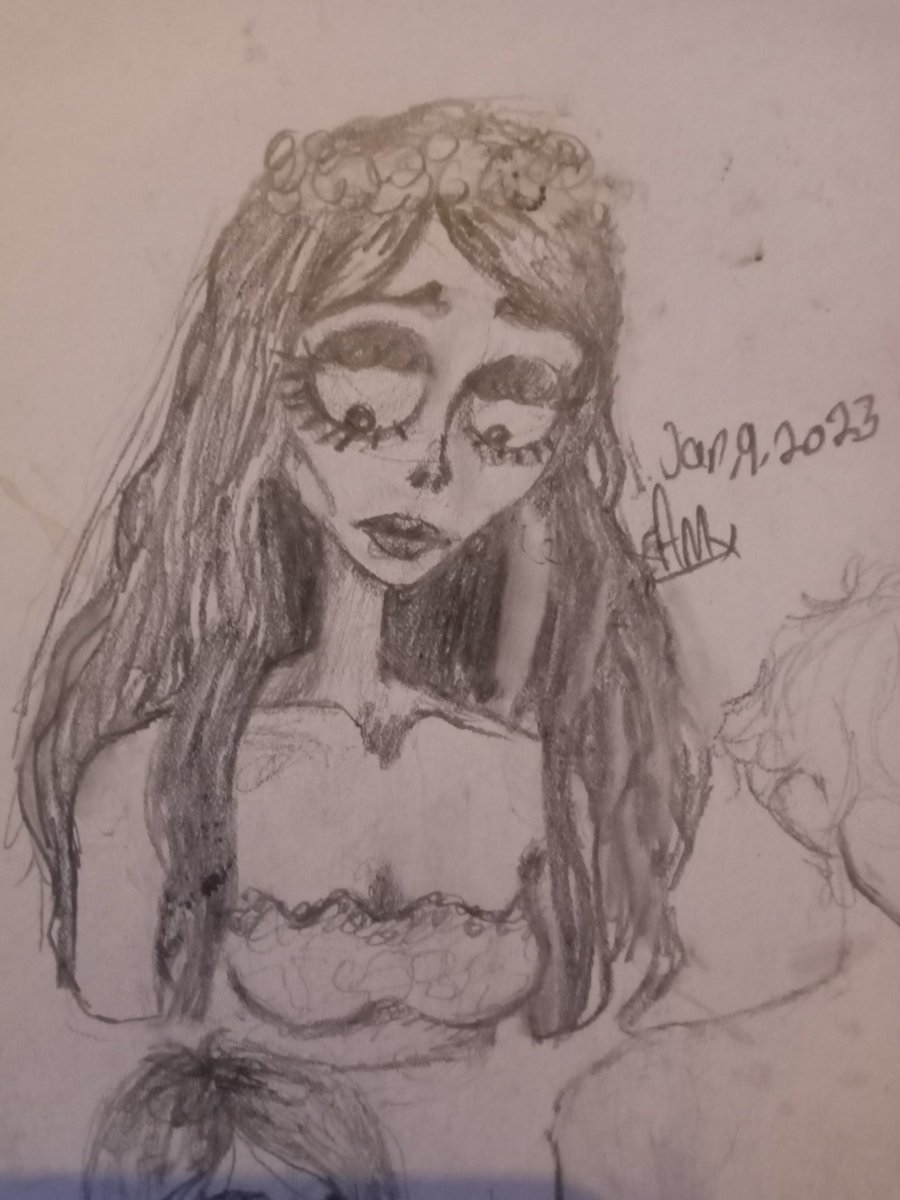 AndiMusick's tweet photo. drew Emily from corpse bride
#corpsebride #art #drawing #doodle #sketch https://t.co/6BNnxF8Oca