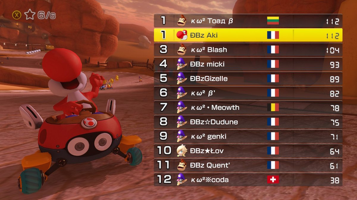 Akioze2's tweet photo. ÐBz vs kw #MK8D #NintendoSwitch https://t.co/VM1uGvS3a1