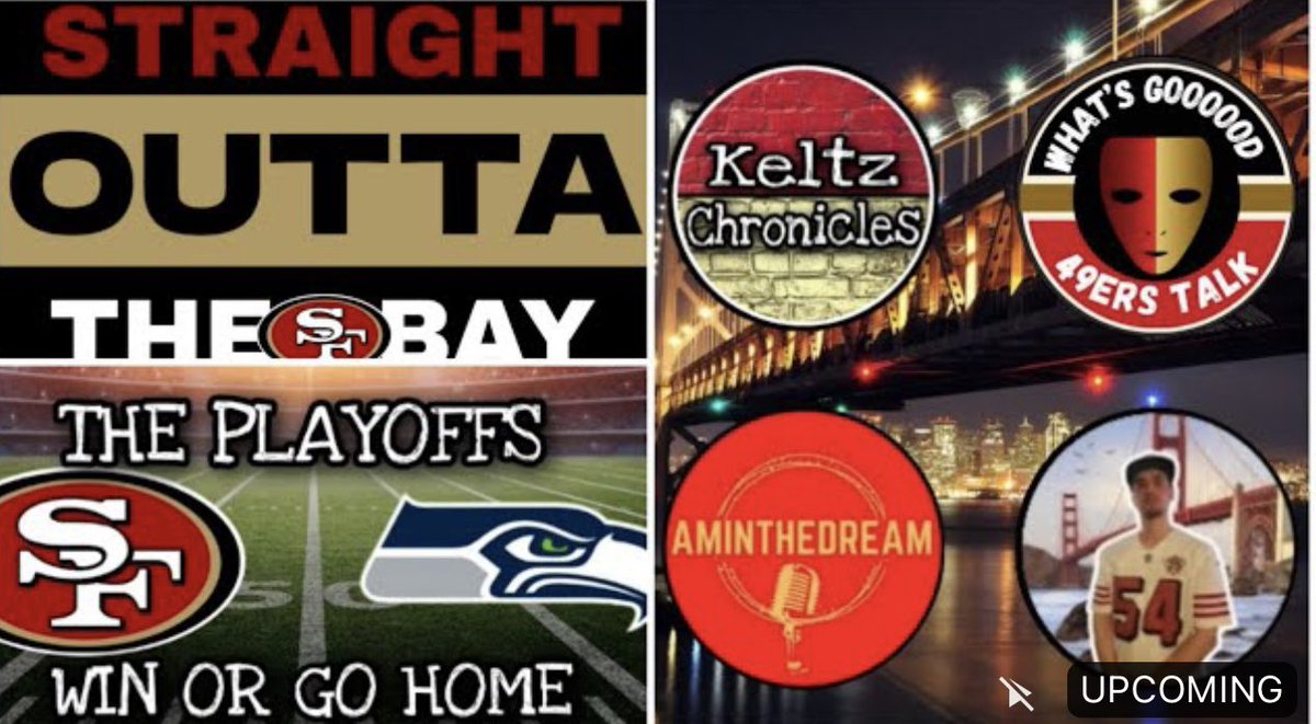 OuttaTheBay49's tweet photo. The STRAIGHT OUTTA THE BAY crew will be LIVE tonight at 8:15 PM PST! Join the Niner Empire as we discuss all things forty niners!#49ersfan #49ersallday #niners #ninersempire #fortyniners #ninersgang #ninersforlife #straightouttathebay
Tap in here 👇🏿
https://t.co/pme2wZm9Ly https://t.co/SEfafEht8s
