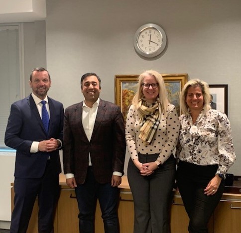 ✅First GR meeting of 2023 with @krasheedmpp!
 
Great discussions on TRESA implementation and maintaining the highest standards for real estate professionals in ON.
 
Thank you to the Minister for your strong leadership!
 
#onpoli #housing

<a href="/timhudak/">Tim Hudak</a> <a href="/StaceyEvoy/">Stacey Evoy</a> <a href="/taniaartenosi/">Tania Artenosi</a>
