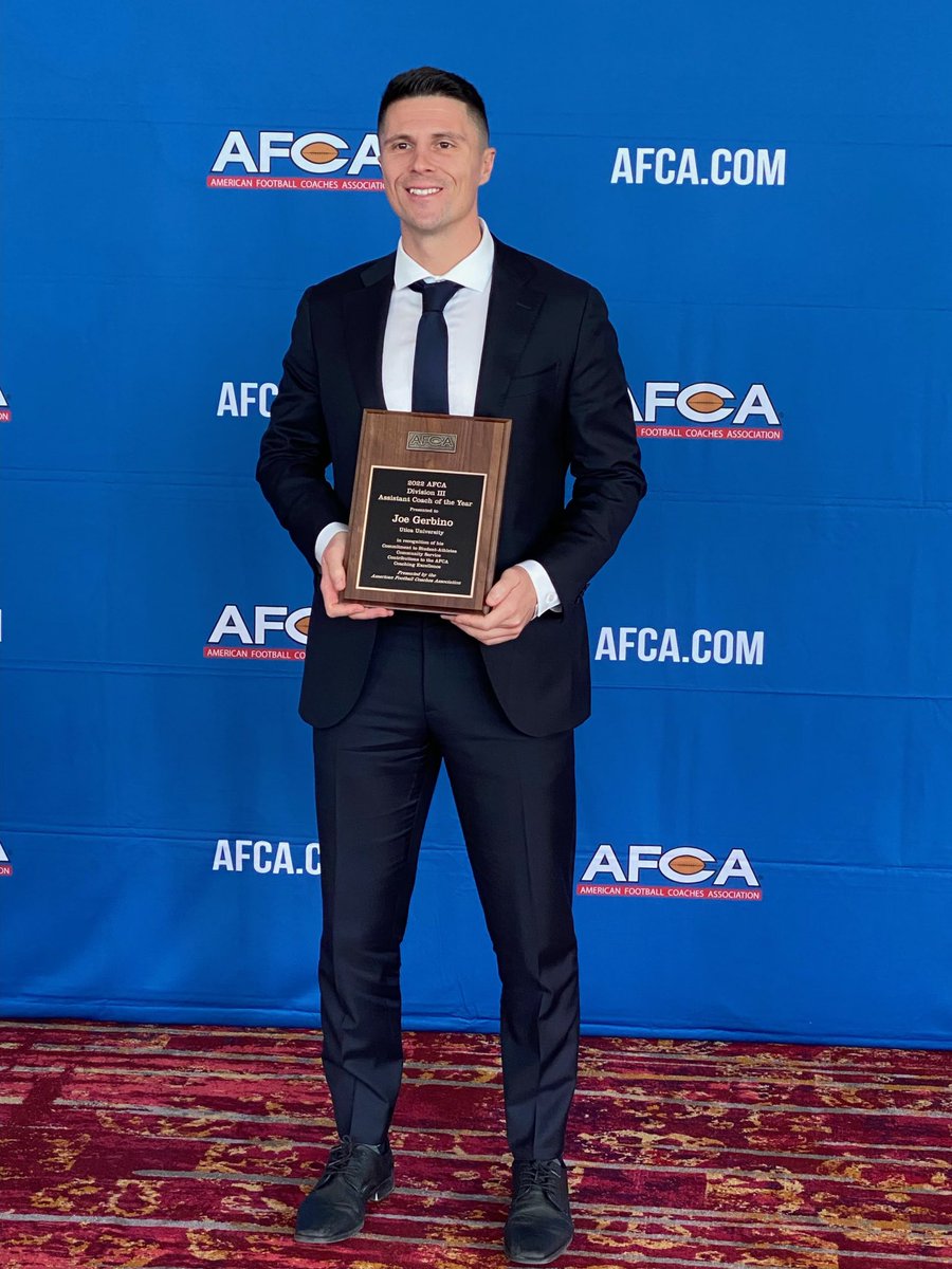 Utica_Football's tweet photo. No one more deserving than our shot caller @CoachGerbino! #Uncommon #Uticaguy #WeAreAFCA https://t.co/jWWdMuoIKY