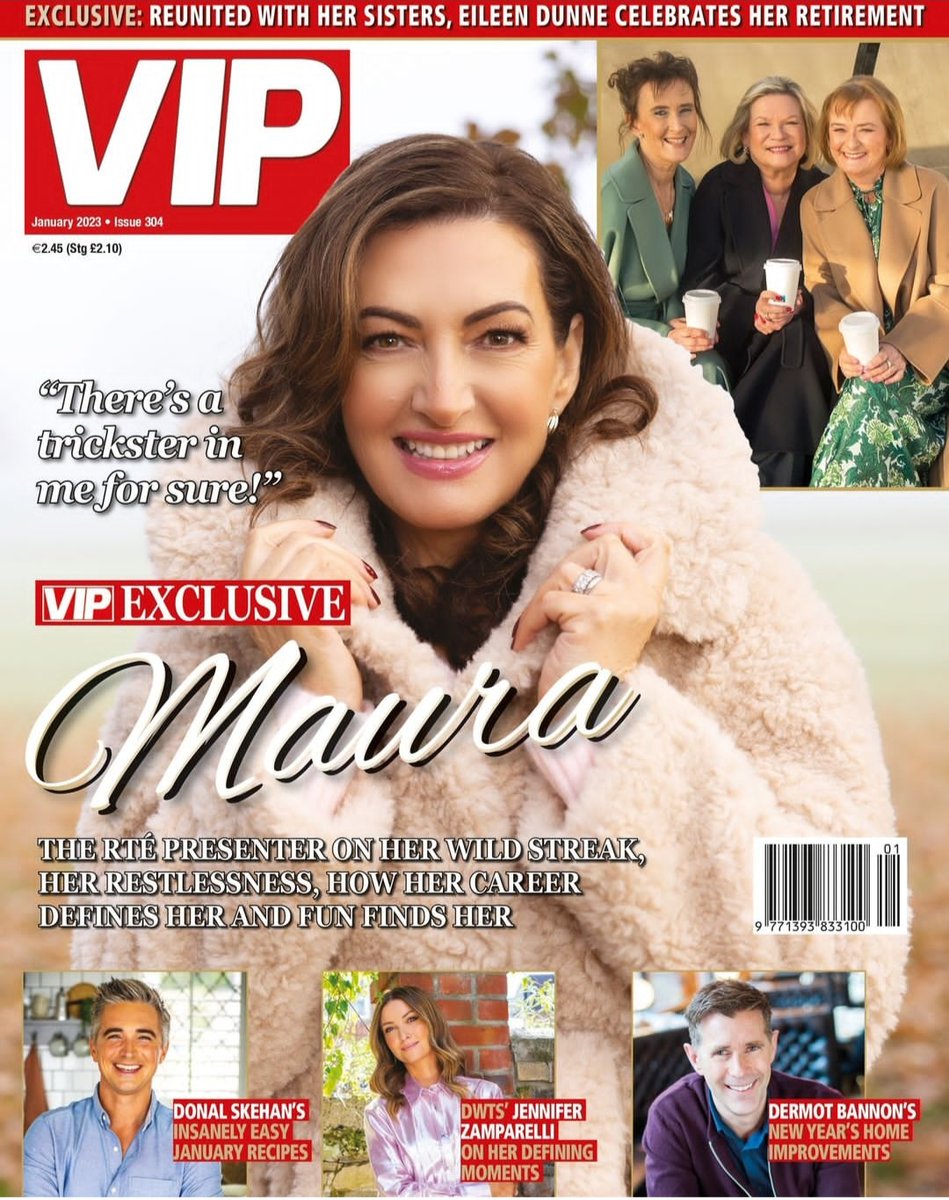 RebeccaBradyy's tweet photo. Our gorgeous new January issue of @VIPmagaz is out with @MauraDerrane looking fantastic 😍😍 make sure to pick up a copy #buyirish #supportprint https://t.co/taLBXVfJJ9