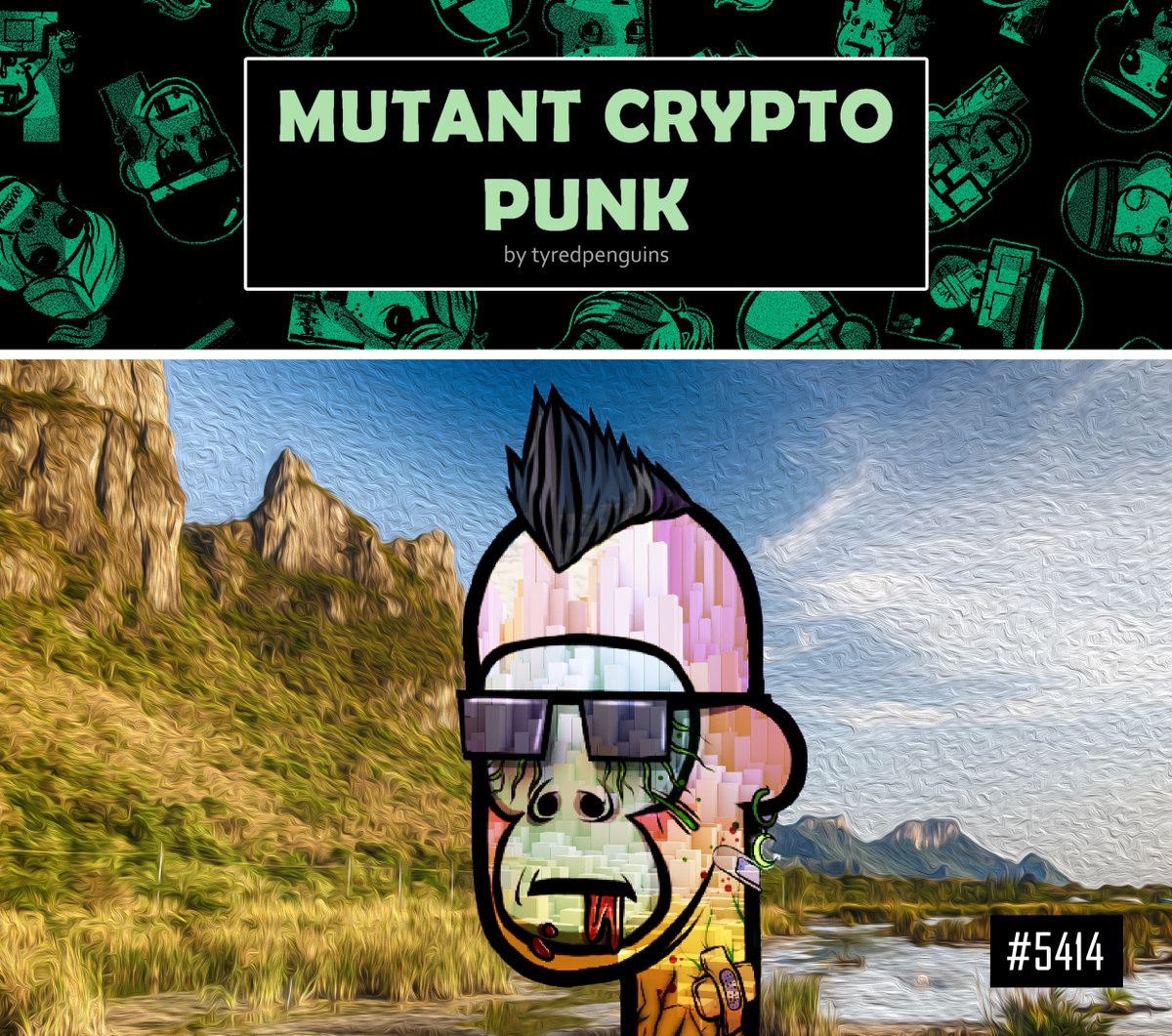 BHlrqahExrjiHFQ's tweet photo. Hi!
Mutant Crypto Punk
Collection available on OpenSea!
Click here👉 https://t.co/kkxY6IXeqX
Volume 12.1 ETH, price < 0,01 ETH

#MutantCryptoPunk @TyredPenguins
#NFTGiveaways #NFTCollection 
#OpenSeaNFT #nftcollector #NFTProject
#NFT #NFTs #nftart #NFTCommunity #NFTCommmunity https://t.co/9d3zRpcZXU