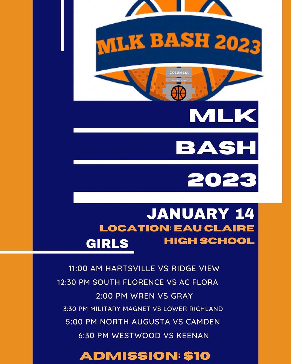 Columbia Basketball Group on Twitter "5 days away from the 8th installment of the MLK Bash