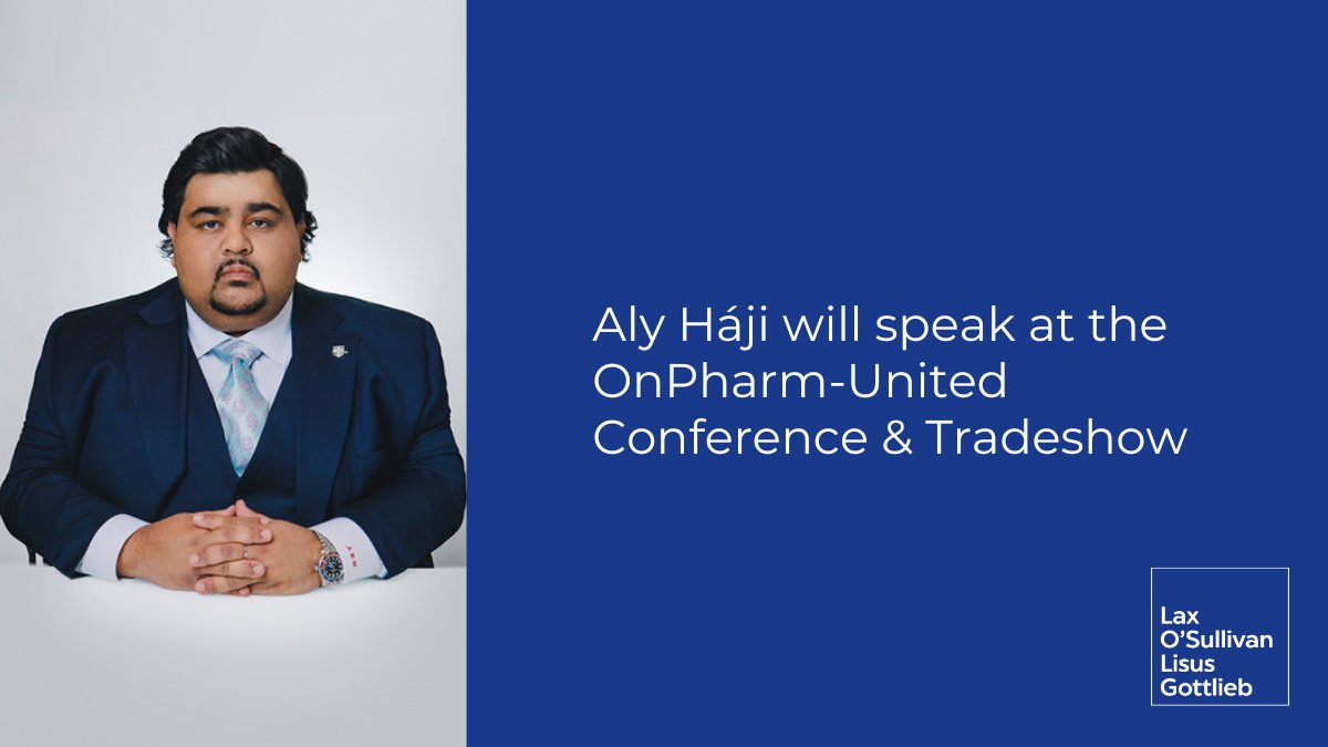 LaxOSullivan's tweet photo. On Jan. 15, @alyhaji will be a speaker at the 2023 #OnPharmUnited Conference, sharing legal strategies on how best to respond to investigations and complaints received from the Ontario College of Pharmacists. 
Learn more about Aly's practice: https://t.co/2aFwsrt8Dv https://t.co/TbDwyYyBVV