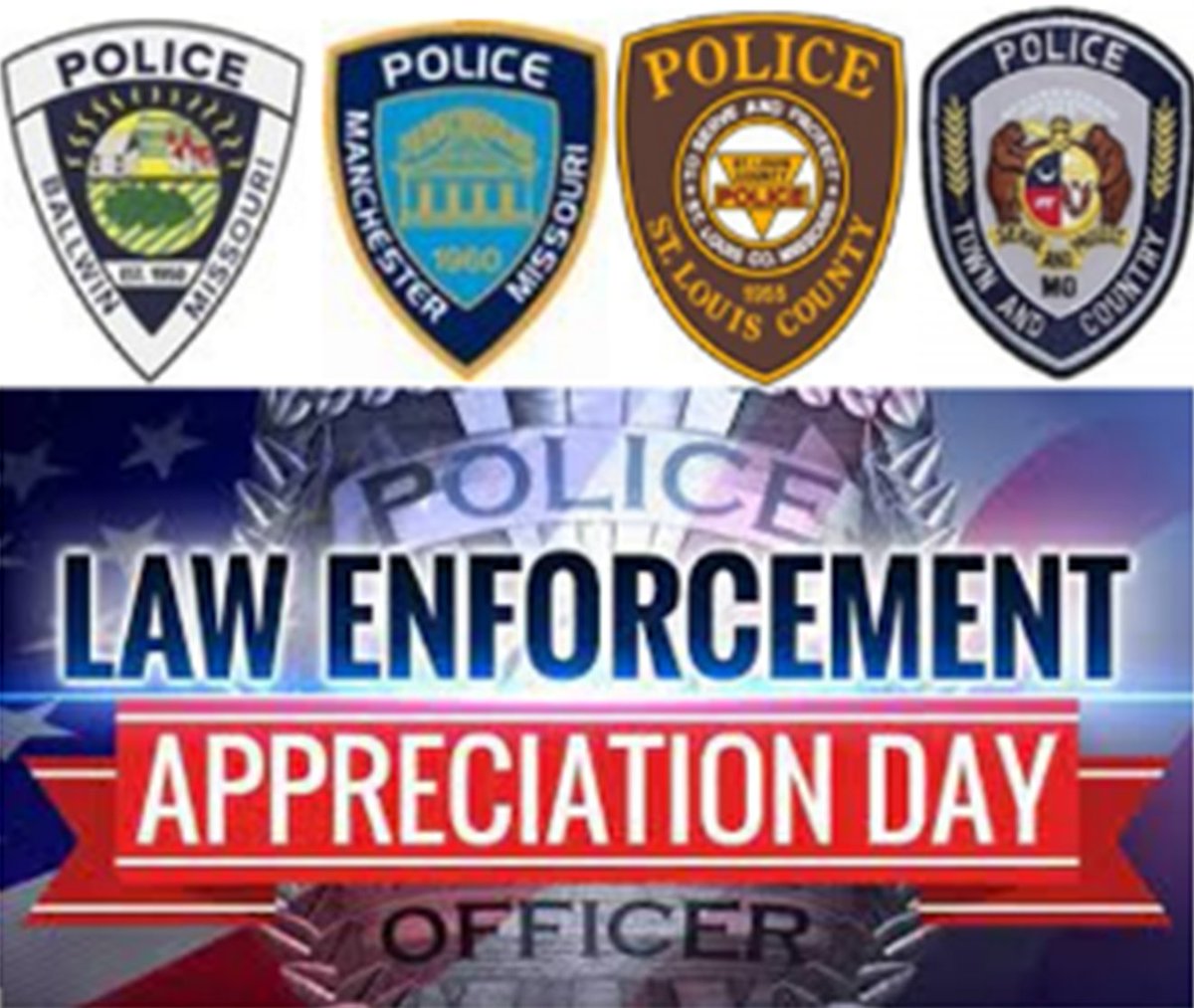 WCFirefighters's tweet photo. Thank you to our local Law Enforcement Officers, today and every day. #backtheblue #ThinBlueLine https://t.co/ZuNVyH2Rig