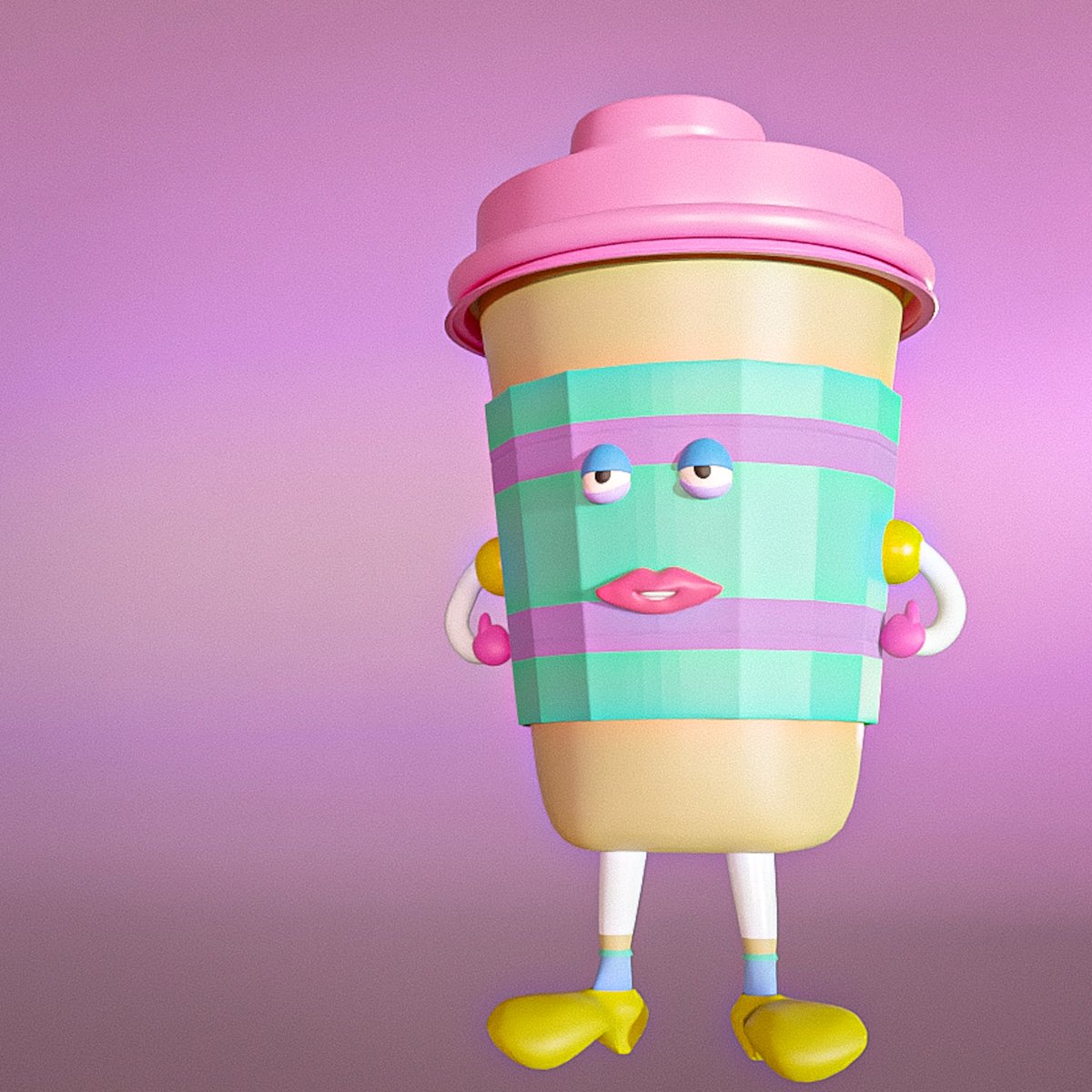 deff_not_art's tweet photo. When your coffee looks like she needs a coffee 👍👍😂

3rd creation of 2023! I followed a #skillshare tutorial and gave it a bit of a twist. 

#learning #Blenser3d #blendercommunity #3dcoffee https://t.co/EcFrmRpNnN