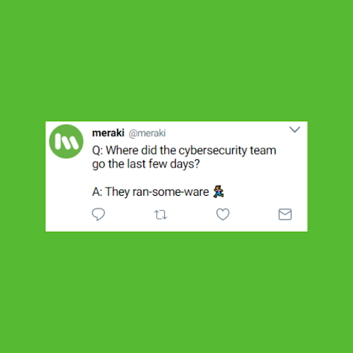 meraki's tweet image. 😂 We bet they’re on a beach.

#MerakiHumor