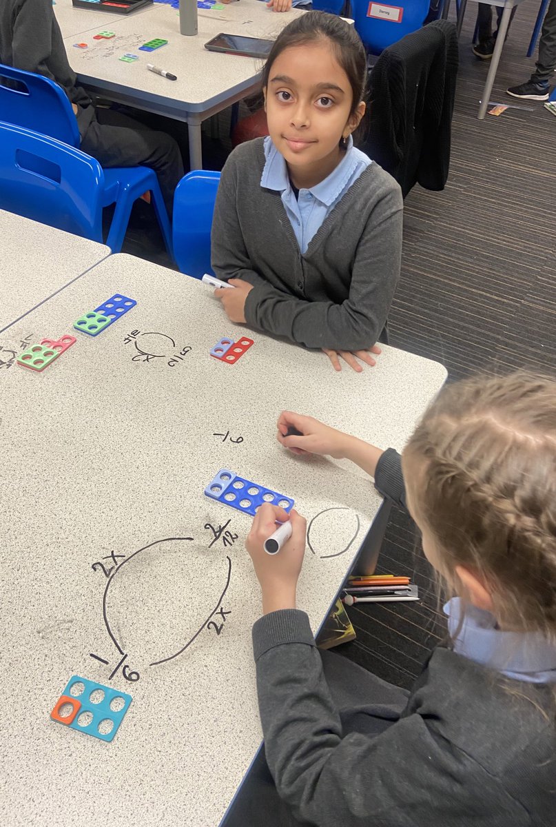 missrmelly's tweet photo. P5 had fun today working together to identify equivalent fractions using numicon 🔢✖️➗#CPAmodel #activenumeracy @glasgowcounts @stpaulwhiteinch https://t.co/qqf9La0VvC