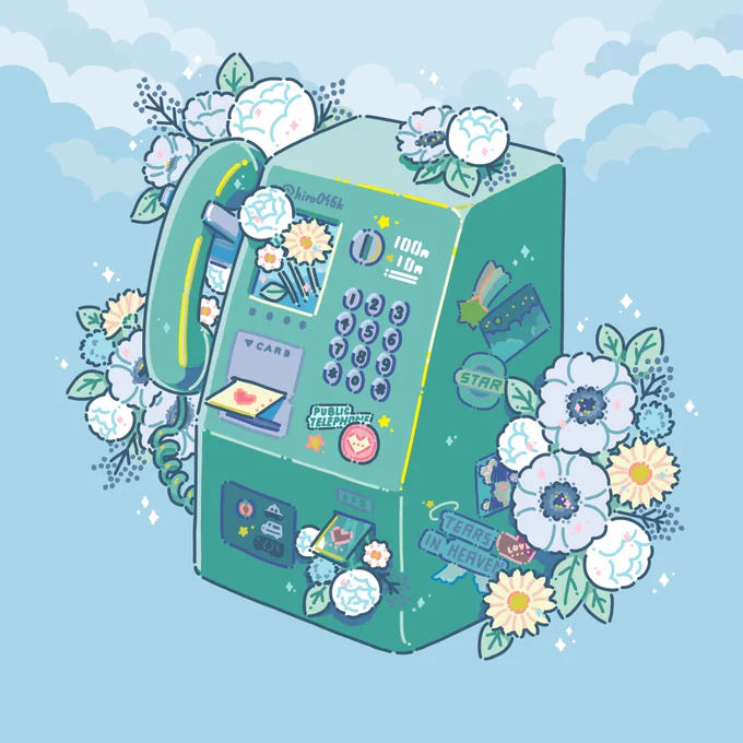 公衆電話#イラスト #illustrationart #AdobeFresco 