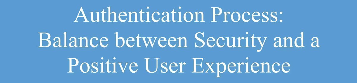 xorlogics's tweet photo. Authentication Process: Balance between Security and a Positive User Experience #AUTHENTICATION #METHODS #AUTHENTICATIONPROCESS #DATACONTROL #DATAMANAGEMENT #DATAPROTECTION #IDENTITYFRAUD #USEREXPERIENCE #SECURITY https://t.co/TWD1RY4So2 https://t.co/75XmV76cSI