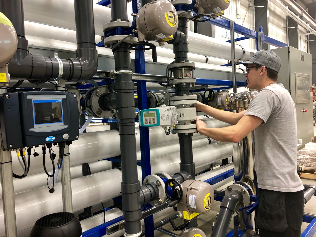 delco_water's tweet photo. Effective #training of operators is considered critical to the long-term performance of a new or upgraded #watertreatmentplant.  @delco_water provides hands-on training to the operators and other key personnel to effectively run the equipment and troubleshoot if necessary. https://t.co/W4lgH5ym7c