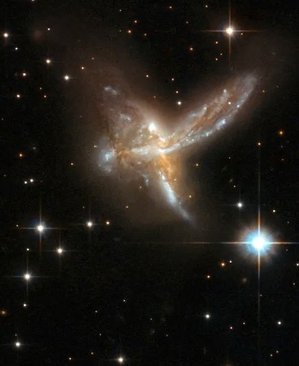 beautheory's tweet photo. According to physicists, the #BulletCluster presents major problems for #MOND and dark matter cosmologies. 

Looks like a silver bullet to me...
In favor of my fractal birth cosmology based on Mandelbrot thermodynamics https://t.co/8YakC8WAVJ