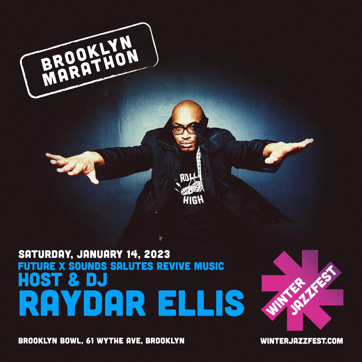 #justannounced FUTURE x SOUNDS returns to Winter Jazz Fest January 14th
TIX—> rb.gy/76kusl 

Longtime collaborator and friend of Meghan Stabile and <a href="/ReviveBigBand/">Revive Big Band</a> , <a href="/RaydarEllis/">RaydarEllis</a> will join us as MC/Host for the night! 

<a href="/NYCWJF/">NYC Winter Jazzfest</a> <a href="/brooklynbowl/">Brooklyn Bowl</a> 

#wjf #nyc #music