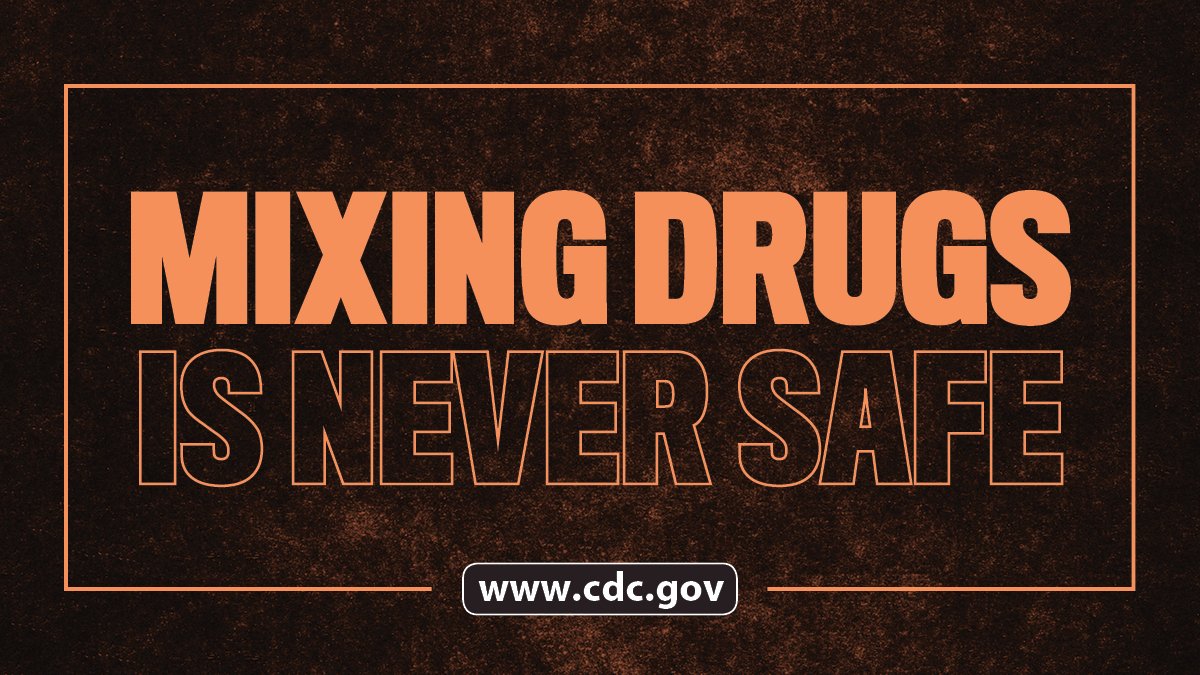 There is no safe way to mix drugs. Mixing drugs can negatively impact vital organs and increase your chances of an overdose. Learn more about the risks: go.usa.gov/xzEPj #StopOverdose