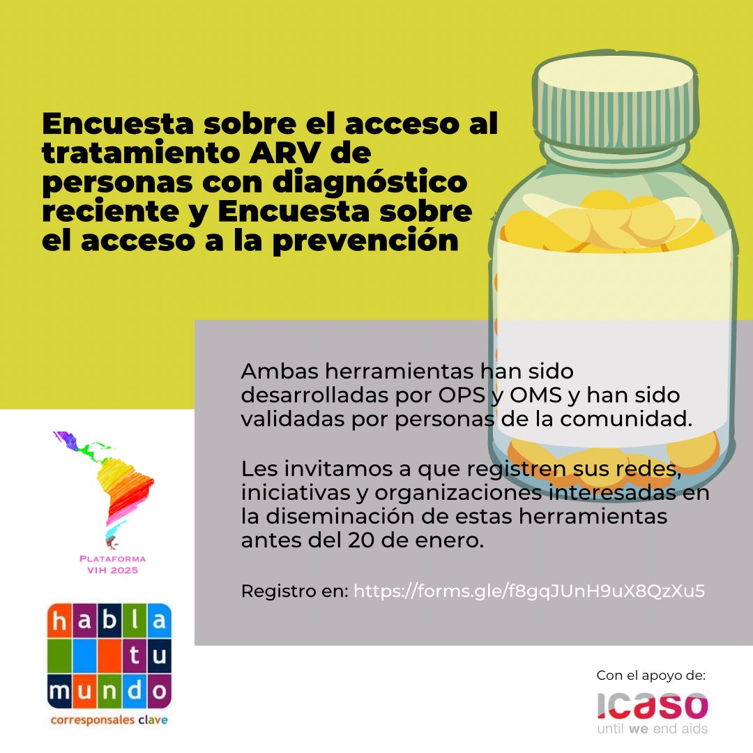 CorresponsalVIH's tweet photo. Necesitamos apoyo de redes y organizaciones que puedan conseguir un número significativo de encuestas completadas. En esta ocasión el tamaño de la muestra será lo que le de valor a los hallazgos de ambos estudios:

https://t.co/EO55ZErWQB https://t.co/FVo3uvdTu6