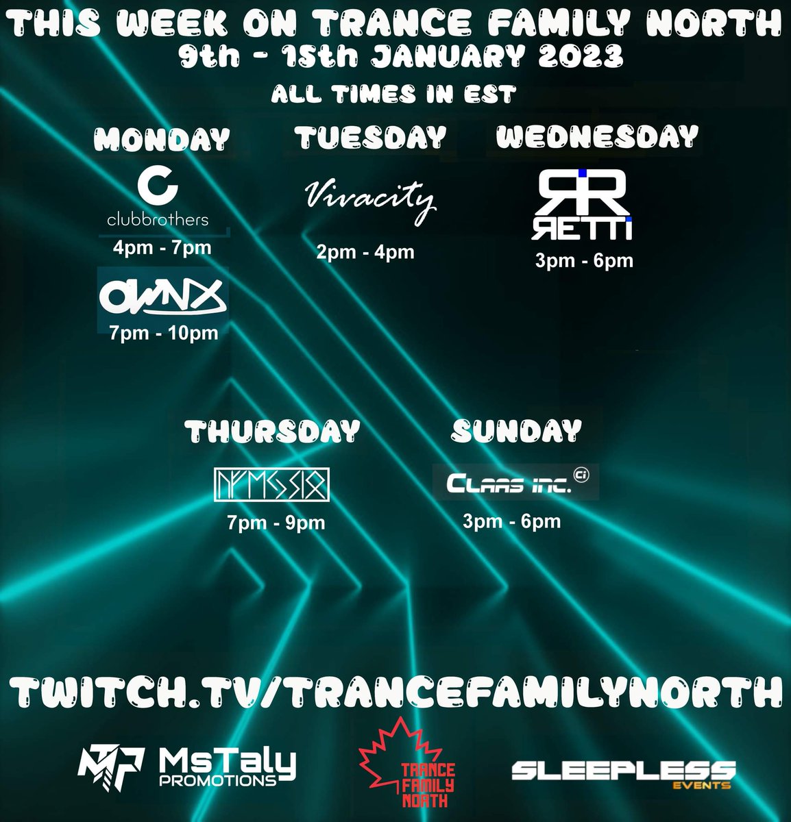 Missspacefrog's tweet photo. @CLUBBROTHERS2 are live now on https://t.co/ZbQ0rI2nWF
Let's Goooooo! 🔥🚀🔥🚀🔥🚀🔥🚀🔥🚀
Then from 7pm - 10pm EST we have OWNX!
Please join us if you can!
https://t.co/ZbQ0rI2nWF
✨️Artwork by @LsOinferno
#trancefamily #trance #trancetherapy #twitch #TFNorth https://t.co/85uhEMonpY