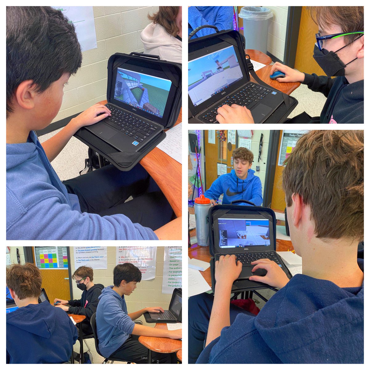 miss_y_vonne's tweet photo. Matchbook Summaries in middle school? You’d better believe it, and they’re being created in Mindcraft. #myengineers @ECMSWildcats @ECMSprincipal @nikkiclotfelter @michelletin1 @jodyma @Raven_sla @cltalmage https://t.co/VkFhmFdxpA