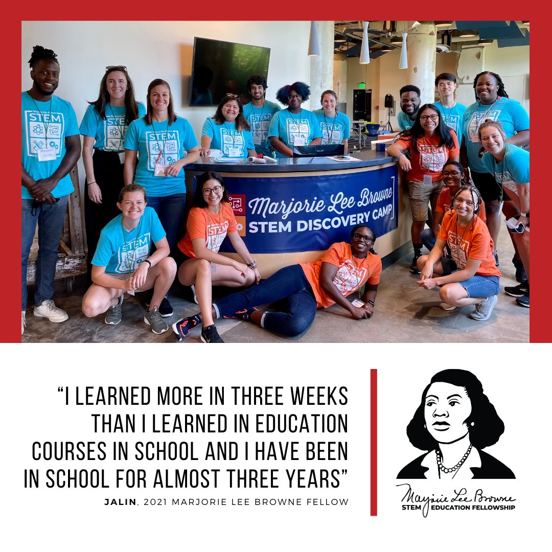 Teach901's tweet photo. .@memphisTR is gearing up for another year of its Marjorie Lee Brown Camp! The camp gives undergraduate students of color the chance to serve as teaching assistants in a math-focused summer camp for rising 7th and 8th graders in the 901.

Apply now here → https://t.co/Ccof805XOL https://t.co/BRmb3m5A4W