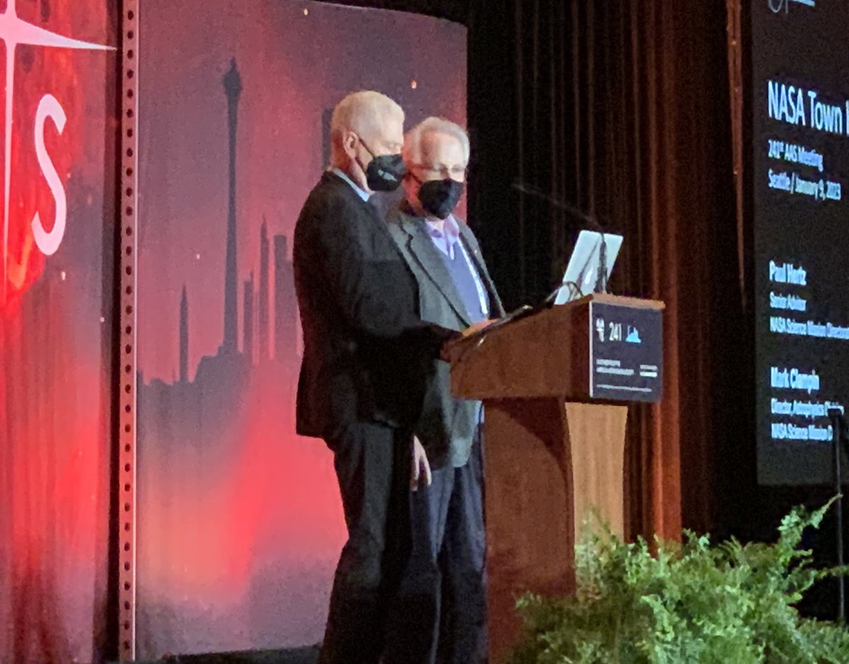 Two <a href="/UF/">FLORIDA</a> <a href="/precisionspace/">Precision Space Systems Laboratory (PSSL)</a> contributions to NASA astrophysics missions highlighted by the new <a href="/NASA/">NASA</a> Astrophysics Division director, Mark Clampin, at #AAS241: LISA (<a href="/LISACommunity/">LISA Mission</a>) and the Habitable Worlds Observatory.

(can you spot the UF PSSL logo? in his charts?)