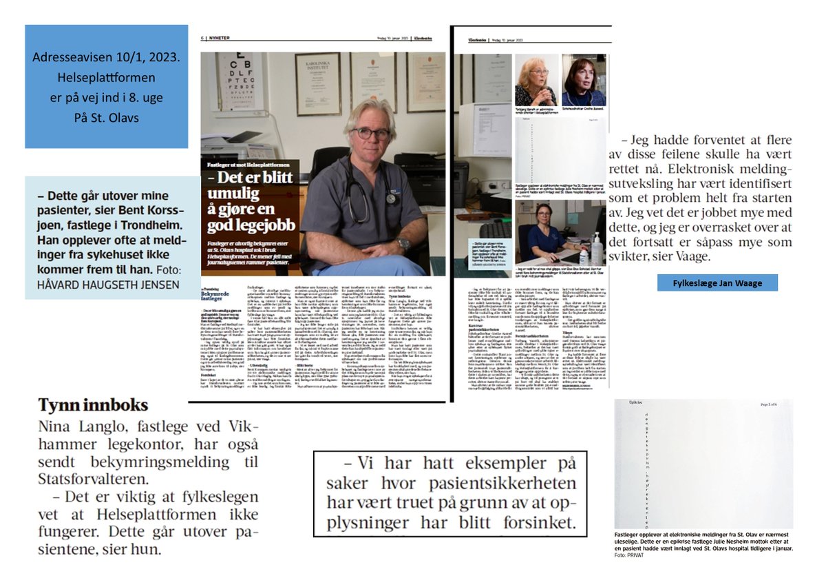 Efter mere end 7 uger er #Helseplattformen stadigvæk dårligt fungerende. Voldsom arbejdsmæssig indsats fra IT-folk hjælper forsvindende lidt. Det ligner - og er - historien om #Sundhedsplatformen om igen. <a href="/DKsundhed/">Indenrigs- og Sundhedsministeriet</a> <a href="/RegionH/">Region Hovedstaden</a> <a href="/regionsjaelland/">Region Sjælland</a> <a href="/Spolitik/">Socialdemokratiet</a> <a href="/venstredk/">Venstre</a> <a href="/moderaterne_dk/">Moderaterne</a>