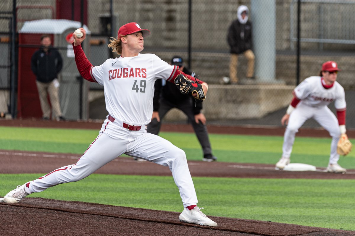 4⃣9⃣ days until the first <a href="/wsucougarbsb/">Washington State Baseball</a> home game. <a href="/BrothertonDuke/">Duke Brotherton</a> is #49 on the roster and a great example of a player for whom we haven't even come close to seeing their potential (was stellar vs. Oregon last year). Listed 6'5"/208, the Mercer Island native is a hoss. #GoCougs