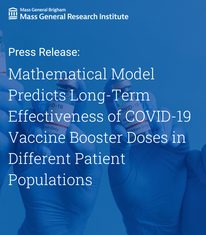 MGBResearchNews's tweet photo. In a new @PNASNews publication, @MGHSteeleLabs @MassGeneralMDs @MGHCancerCenter researchers and colleagues created a mathematical model to predict the long-term effectiveness of COVID-19 vaccine booster doses in different patient populations. 

Read more: https://t.co/JnXBxEbzfG https://t.co/X9qI4MvMYe