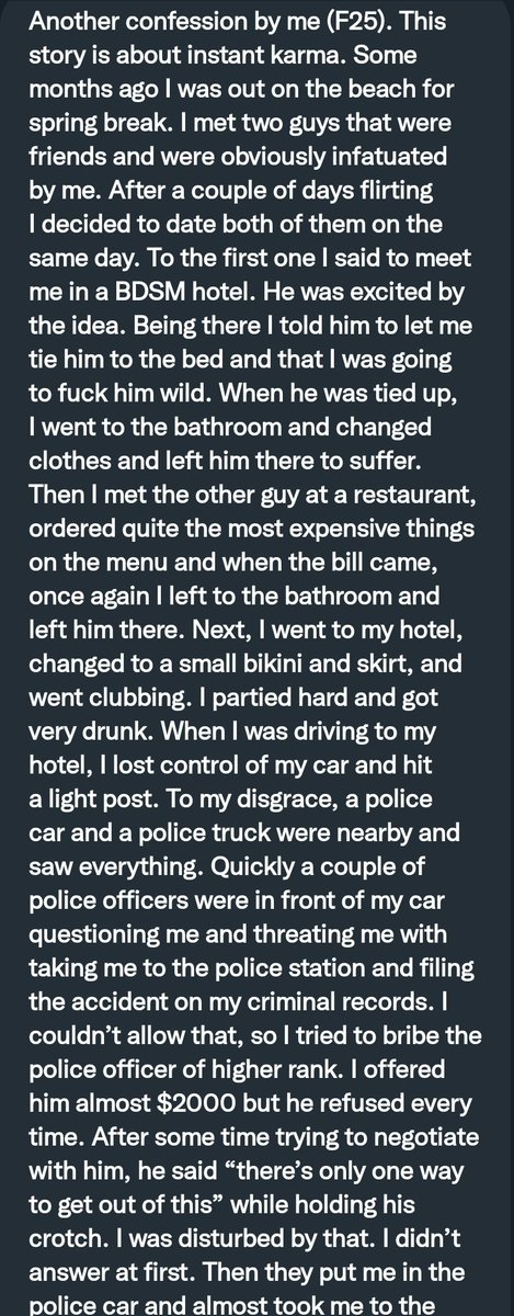 Pervconfession On Twitter She Fucked Her Way Out Of An Car Accident