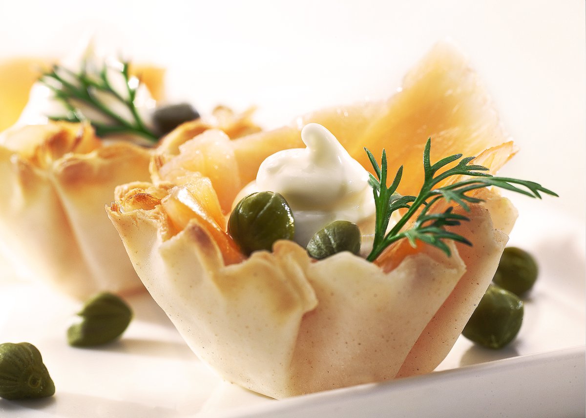 DavidYBishop's tweet photo. Smoked Salmon with Crème Fraîche, Capers and Dill in Filo Cups. food by Marilinda Hodgdon

#hospitality #hotelindustry #hotelmarketing #resort #vacation #foodanddrink #marketing #restaurant #restaurantmarketing #cpgmarketing #cpg #foodie #foodies #cpgindustry #DavidBishop https://t.co/5rm3zf7Ksa