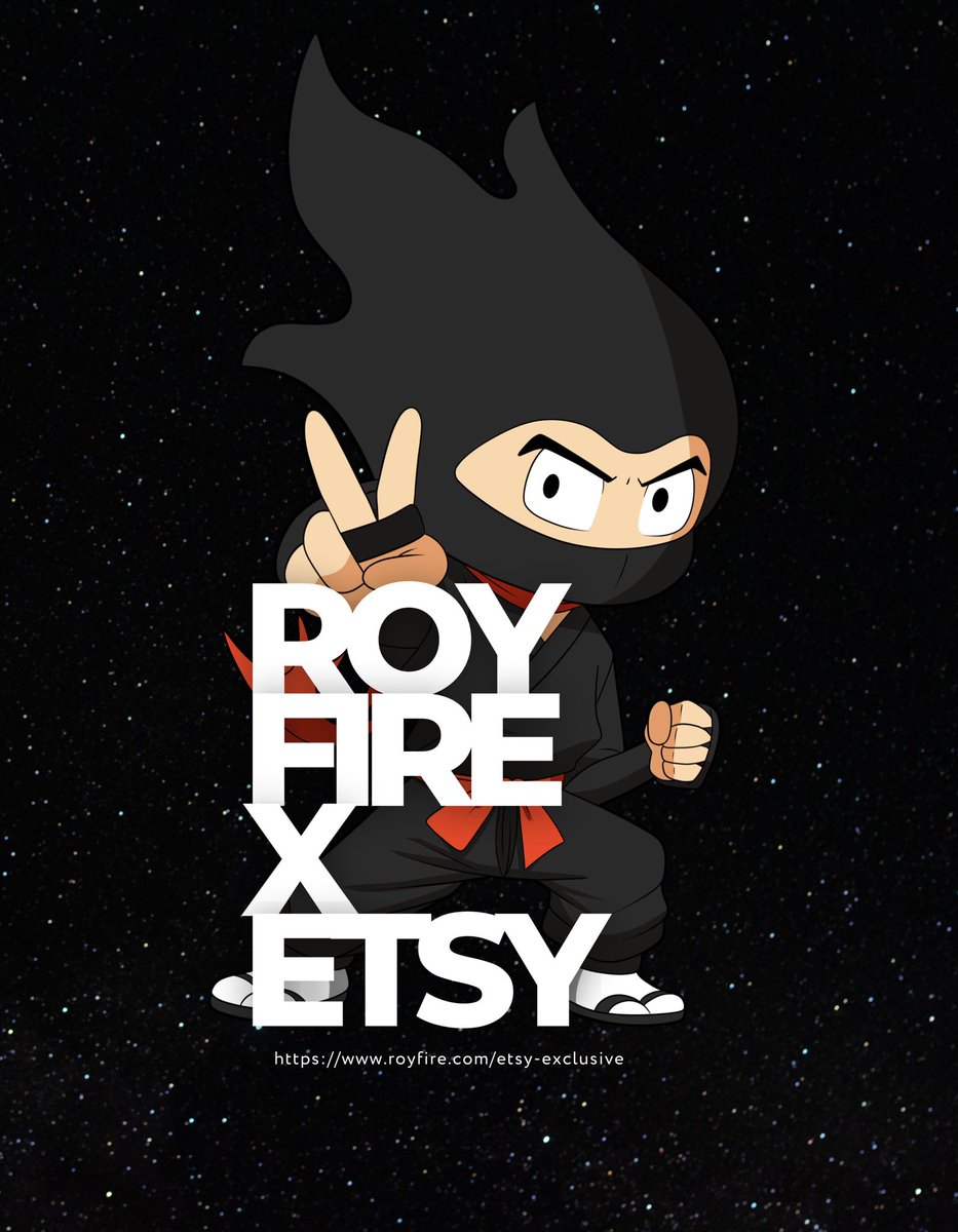 royfire7's tweet photo. ROY FIRE X ETSY - EXCLUSIVE COLLECTIONΒ π₯
Be Fire Original π₯π€πΌπ₯
Shop the collection: https://t.co/qCntLMd6xX
#RoyFireStreetwear #LimitedEdition #NinjaCartoons #TShirts #Sweatshirts #ArtWalls #UnisexFashion #etsy #royfire #ninjaclub https://t.co/bIrSDgRzfy