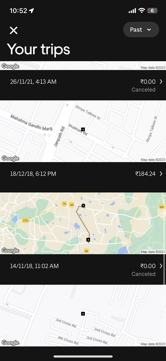 shubhamacharya's tweet photo. @UberINSupport I had booked an auto, one day in advance, but as usual your riders cancelled and I had to re-Book and took the auto, for which the estimate was ₹187. Once I reached the destination, I was asked to pay ₹623, as I had Pending dues. Kindly explain? https://t.co/tqXll3QEOT