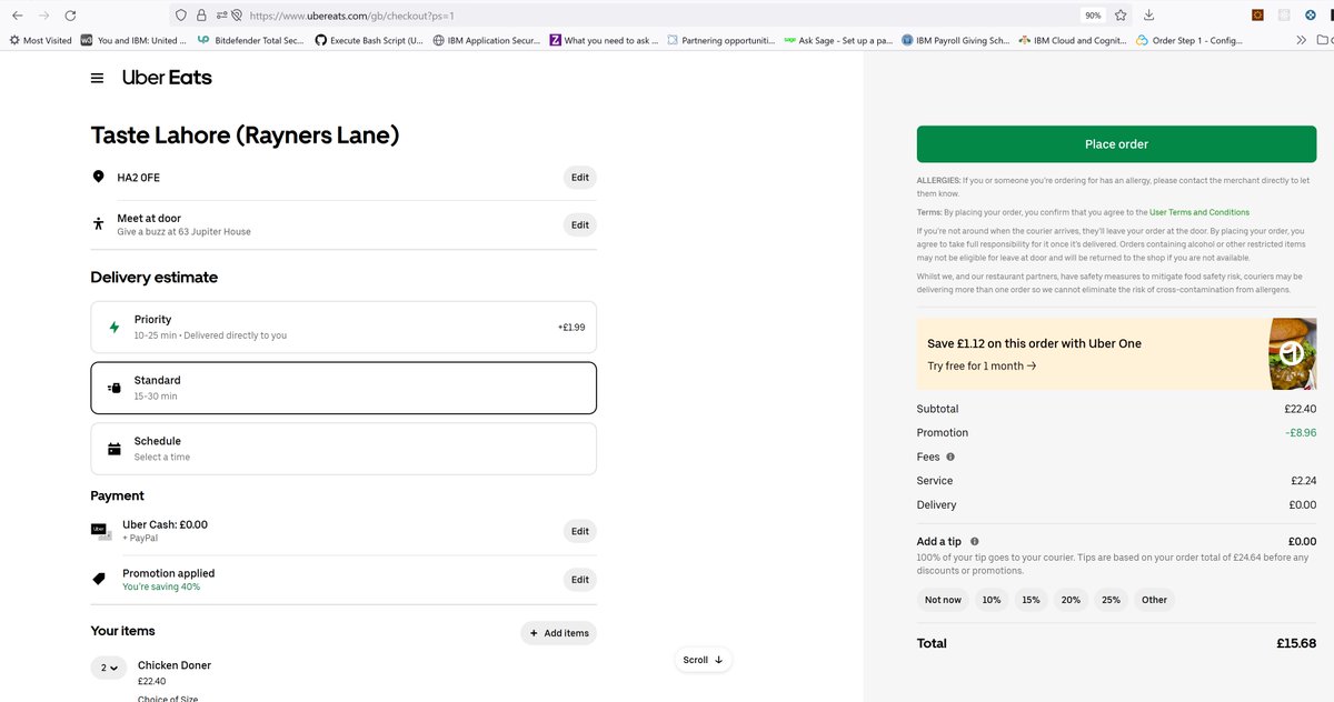 mur_dagin's tweet photo. @UberEats Sent them the screenshot showing discount amount during checkout, even then they are saying they cant refund incorrectly charged amount, its ridiculous.
#justeat #deliveroo #CTSI https://t.co/hqQjXW4jlK