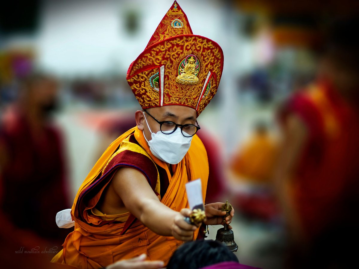 wildMtadventure's tweet photo. My thankful heart finally got blessing from His Holiness Jigme Tenzin Wangpo (the 8th reincarnation of Desi Tenzin Rabgey. https://t.co/CtJ9ktQu1o