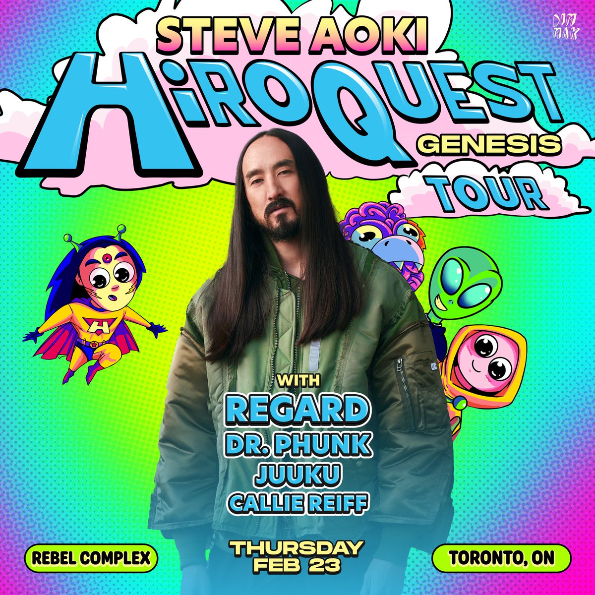 🚨 ANNOUNCEMENT: The Iconic <a href="/steveaoki/">Steve Aoki</a> is bringing his HiroQuest Genesis Tour to Toronto - February 23rd at @RebelToronto! 

▶ General on sale THIS FRIDAY - January 13th at 10:00 AM 👉  inktickets.com 🎟️