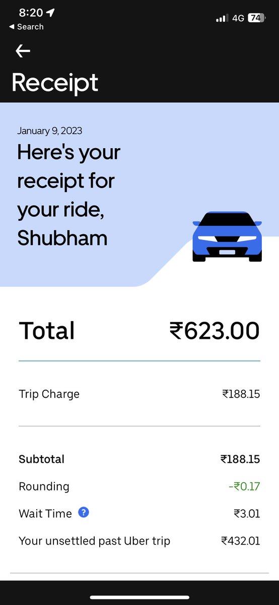 shubhamacharya's tweet photo. @UberINSupport … I seriously don’t understand how I have taken only 3 trips and have been charged some outstanding amount! And I don’t even use UBER!!! You don’t even have a customer support team to reach out through email or call! Why are you making life so difficult? https://t.co/2KBFhOsOHW