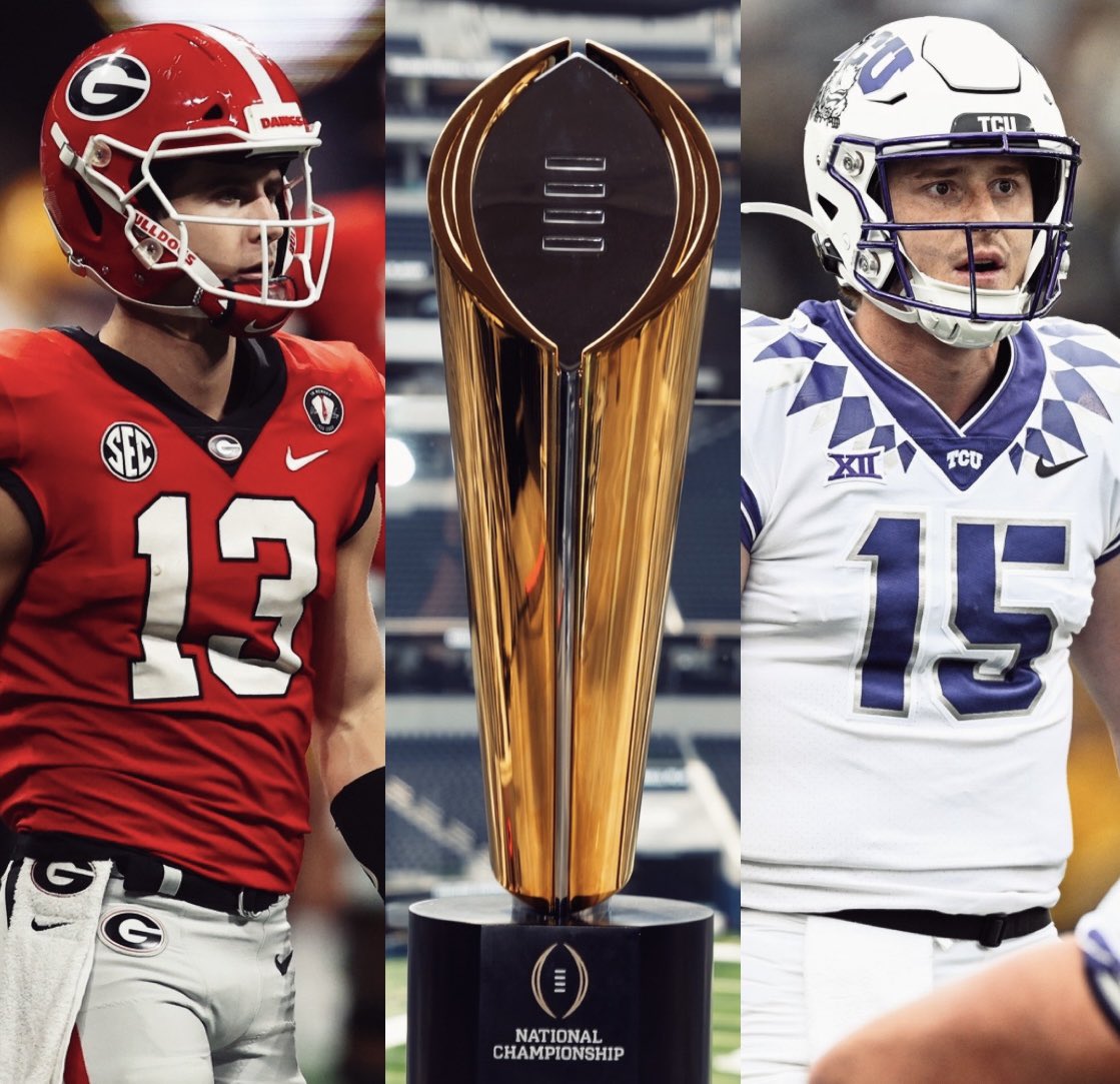 Inatt kl 01:30 smäller det. TCU mot Georgia i National Championship game på ESPN. Vilka tror ni vinner och vilka spelare hoppas ni briljerar?