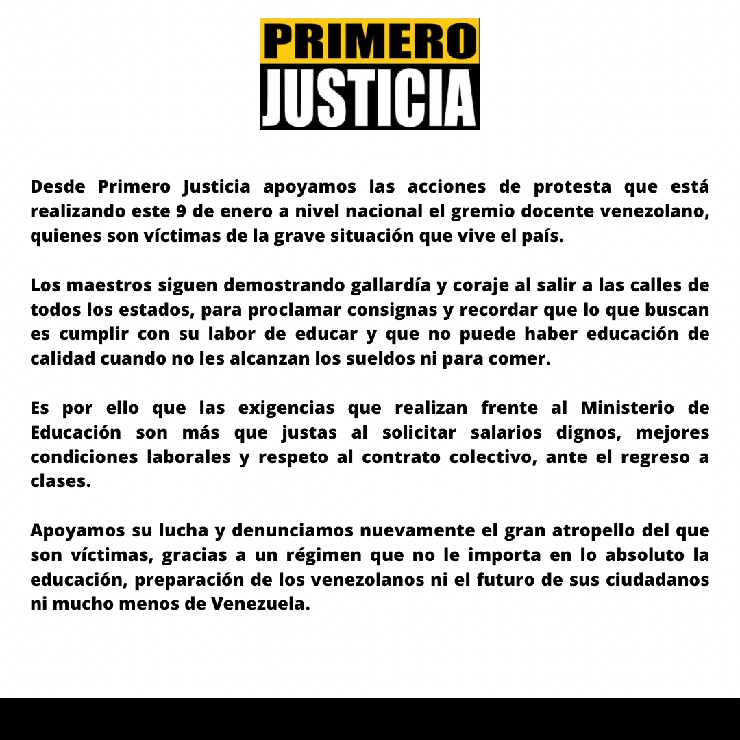 Denunciamos el atropello hacia el gremio docente venezolano! #PrimeroJusticia #SanCasimiro #PJSANCASIMIRO