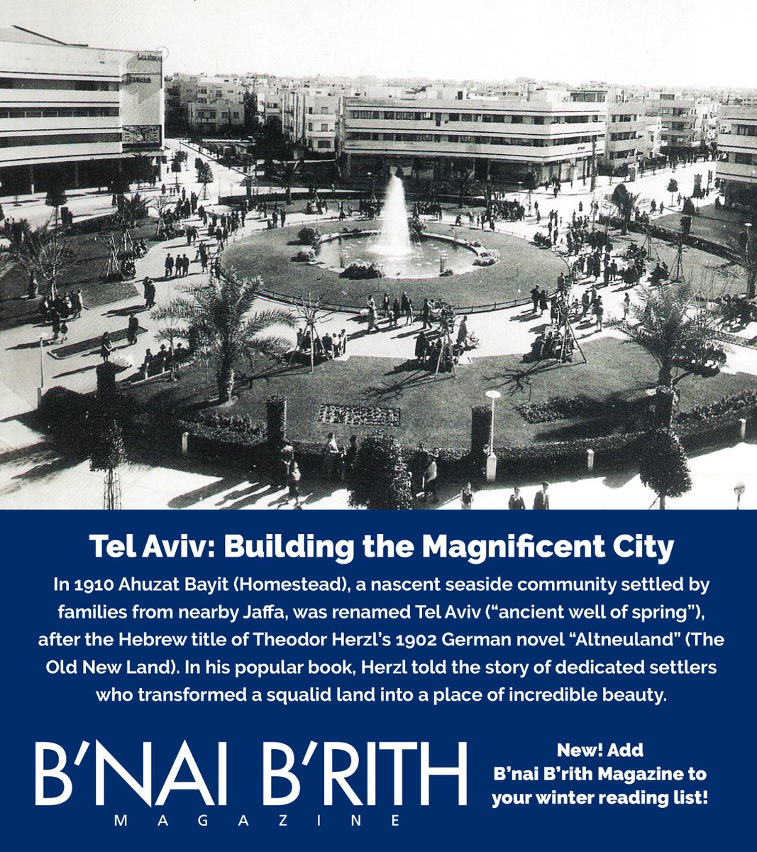 In the 1930s, being architect was only an opportunity for men. But three successful women – Lotte Cohn, Genia Averbuch and Elsa Gidoni – defied societal restrictions and left an indelible mark on Tel Aviv, pre-state Israel’s first modern city. Read more ⤵️
bnaibrith.org/news-media/bna…