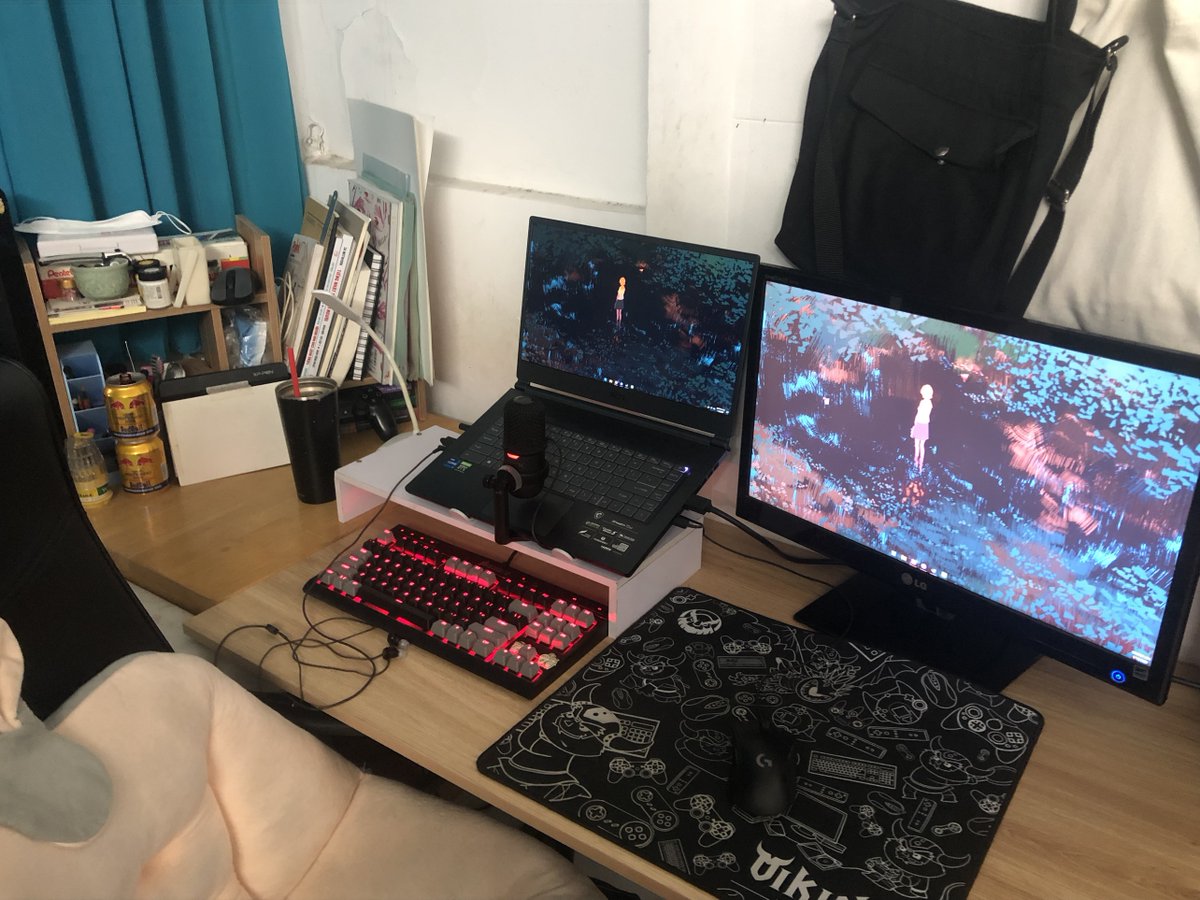 69lmike's tweet photo. scuff gaming setup https://t.co/jPKKmRSP0X
