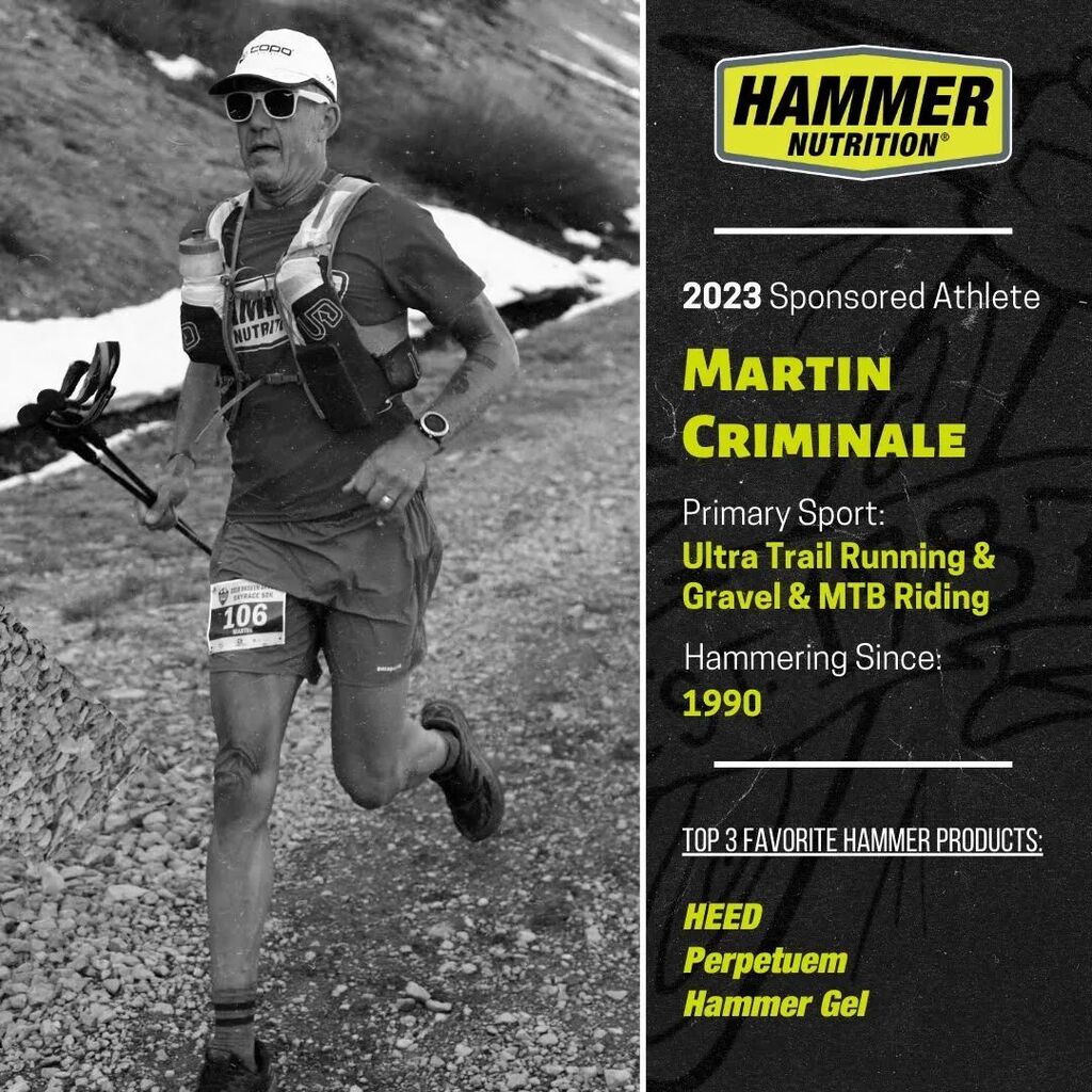 Super excited to be representing Hammer Nutrition again in 2023! Their products, knowledge, and fueling advice have been instrumental in letting me successfully pursue so many athletic challenges over the years. And I'm not done!

#howihammer 
#HammerNutrition 
#keephammering