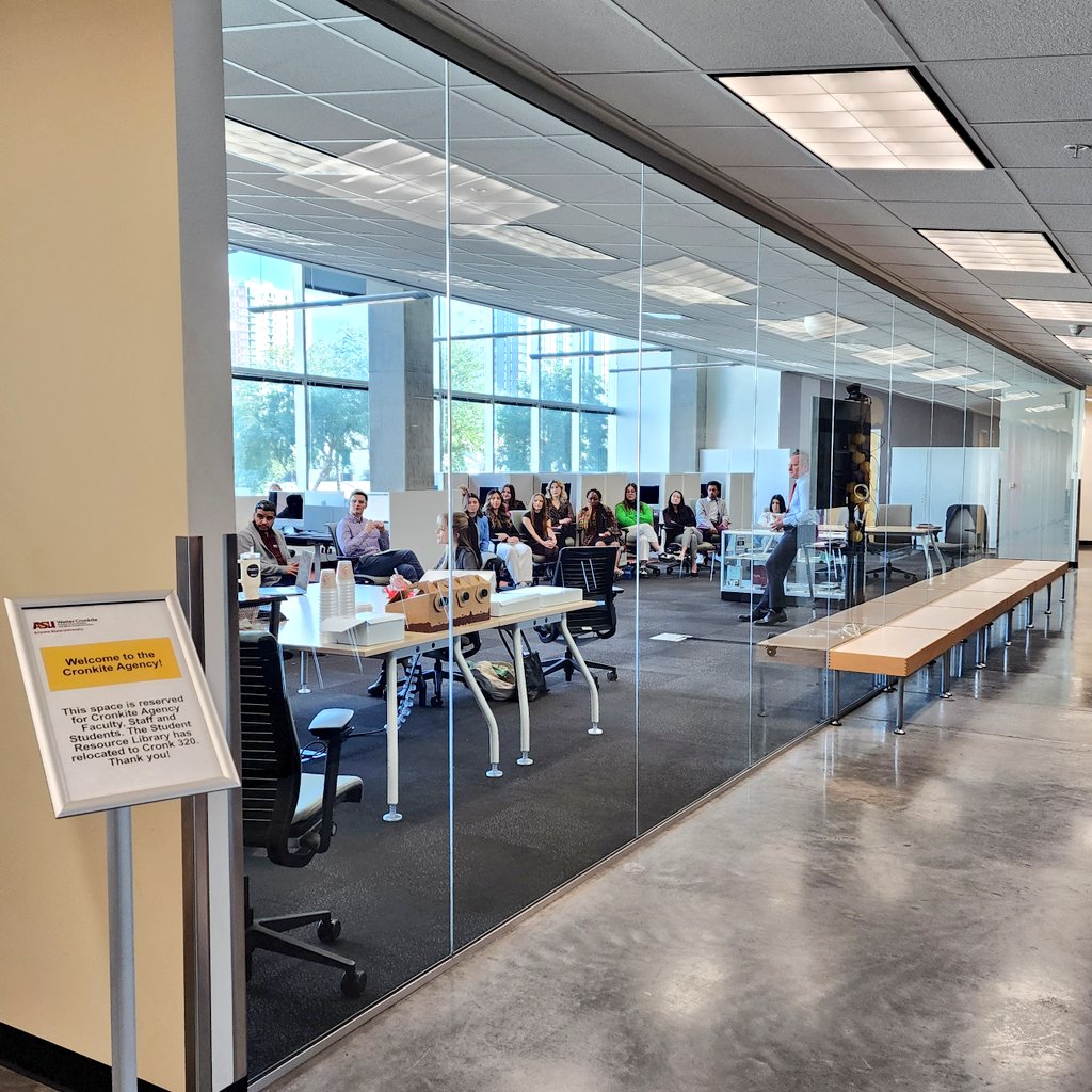 Welcome to a new "home space" and happy first day to the <a href="/CronkiteAgency/">Cronkite Agency</a>, an exciting professional experience combining <a href="/Cronkite_ASU/">Cronkite School</a>'s fantastic PR and DA Labs.