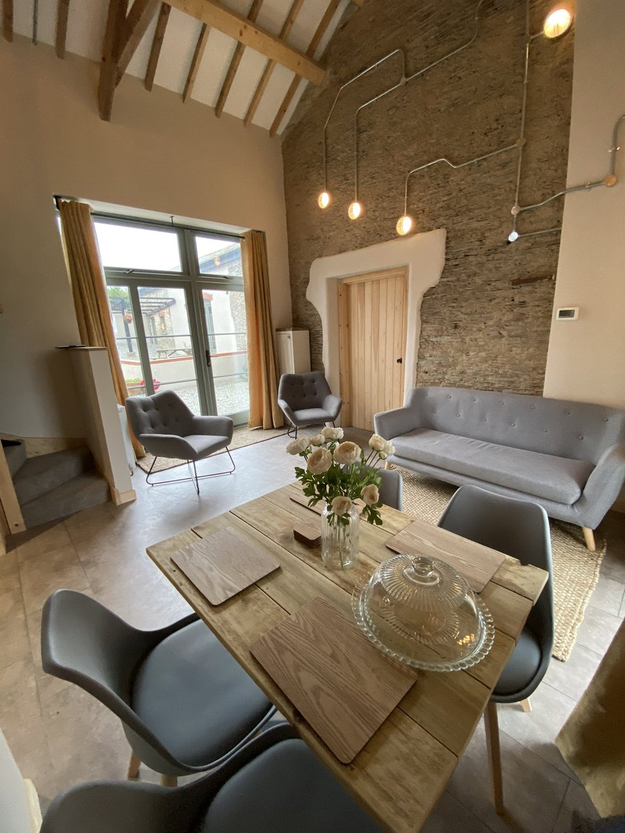 Glampsunnyhill's tweet photo. Our new Tractor Barn is ready and waiting for holiday makers. Come and stay in beautiful North Devon #holiday #northdevon #exmoor #devon #stonebarn https://t.co/sNZuEm4R3Q