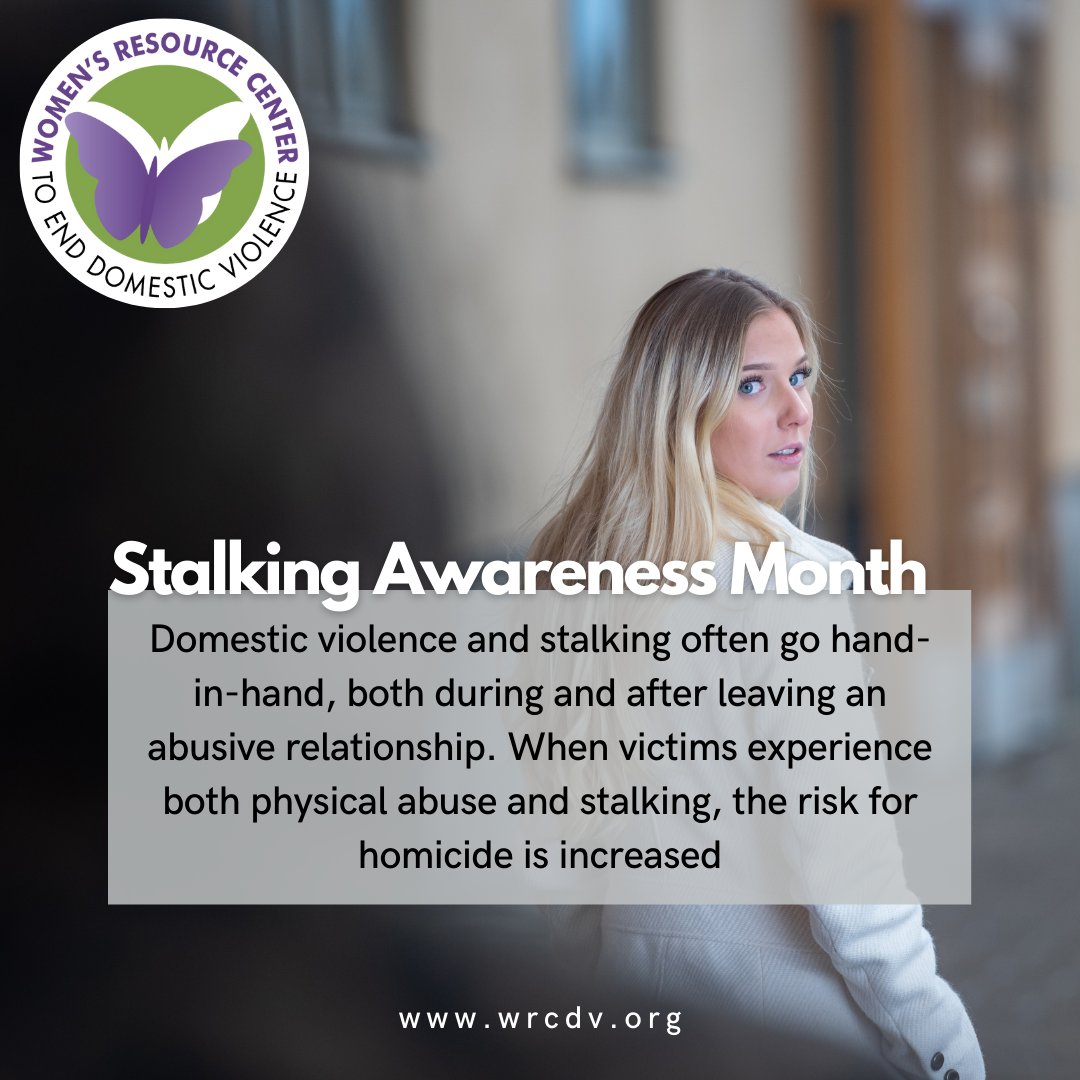 January is #StalkingAwarenessMonth. When victims experience both physical abuse and stalking, the risk for homicide is increased. 76% of victims were stalked before they were killed. 

#nsam #stalking #wrcdv #domesticviolence #DVhomicide