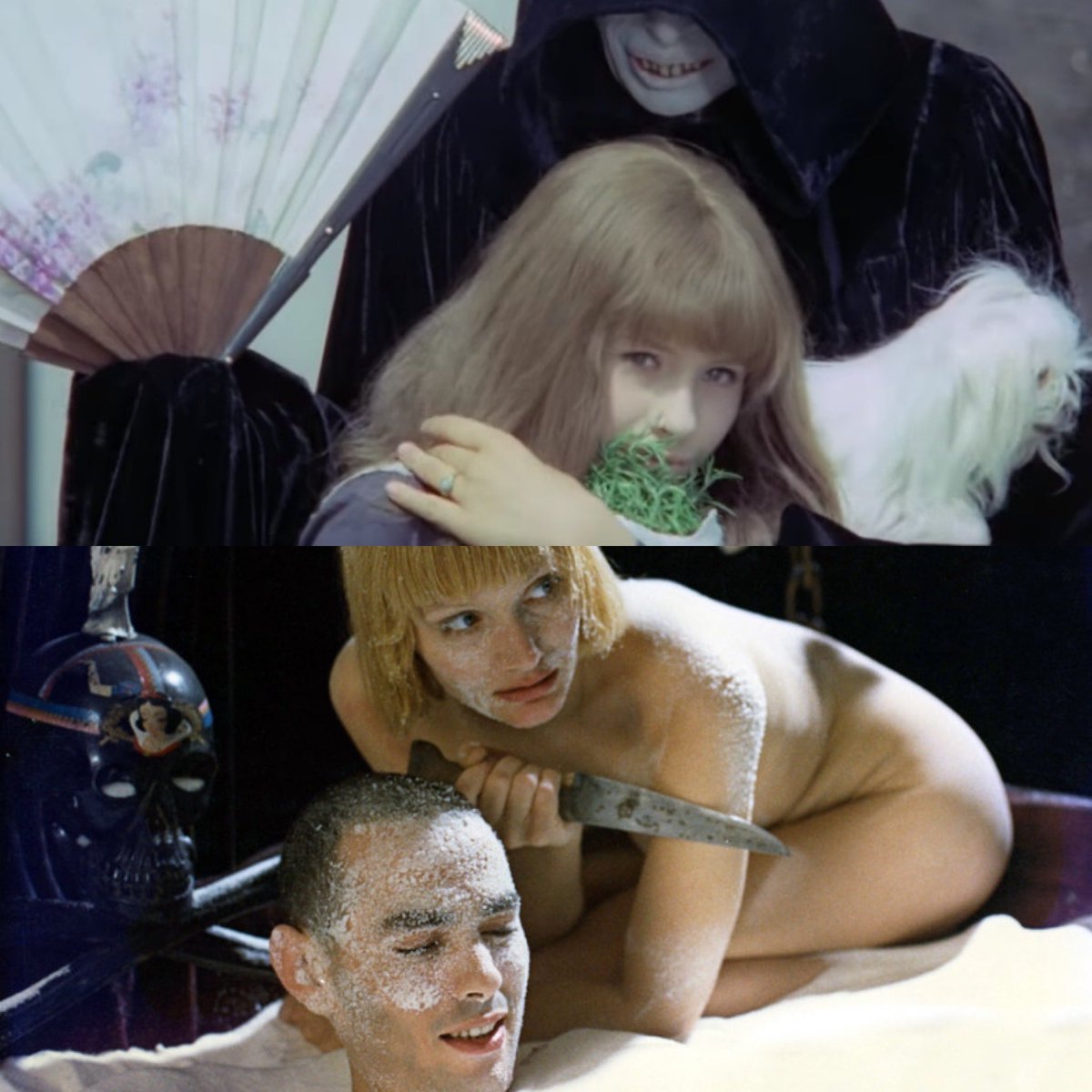 PaulKindersley's tweet photo. Some of the others were - #LairOfTheWhiteWorm 1988 🐍 #Possession 1981 🐙 #ValerieAndHerWeekOfWonders 1970🌸 #SweetMovie 1974🍫 #Jubilee 1978🇬🇧 #Hotel 2001 📹 #OfFreaksAndMen 1998 🧹 #Teorema 1968 ❌ https://t.co/qnHU0gSVIH