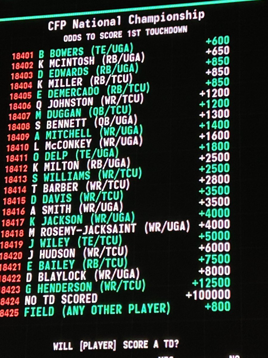 LegendDominican's tweet photo. National championship game line https://t.co/H0ctH0Yjs1 #SportsGambling #sportsbet #sportsbettor #sportsbetting #bettingtwitter #betting #Apuestas #tipster https://t.co/uoJzxRA68X