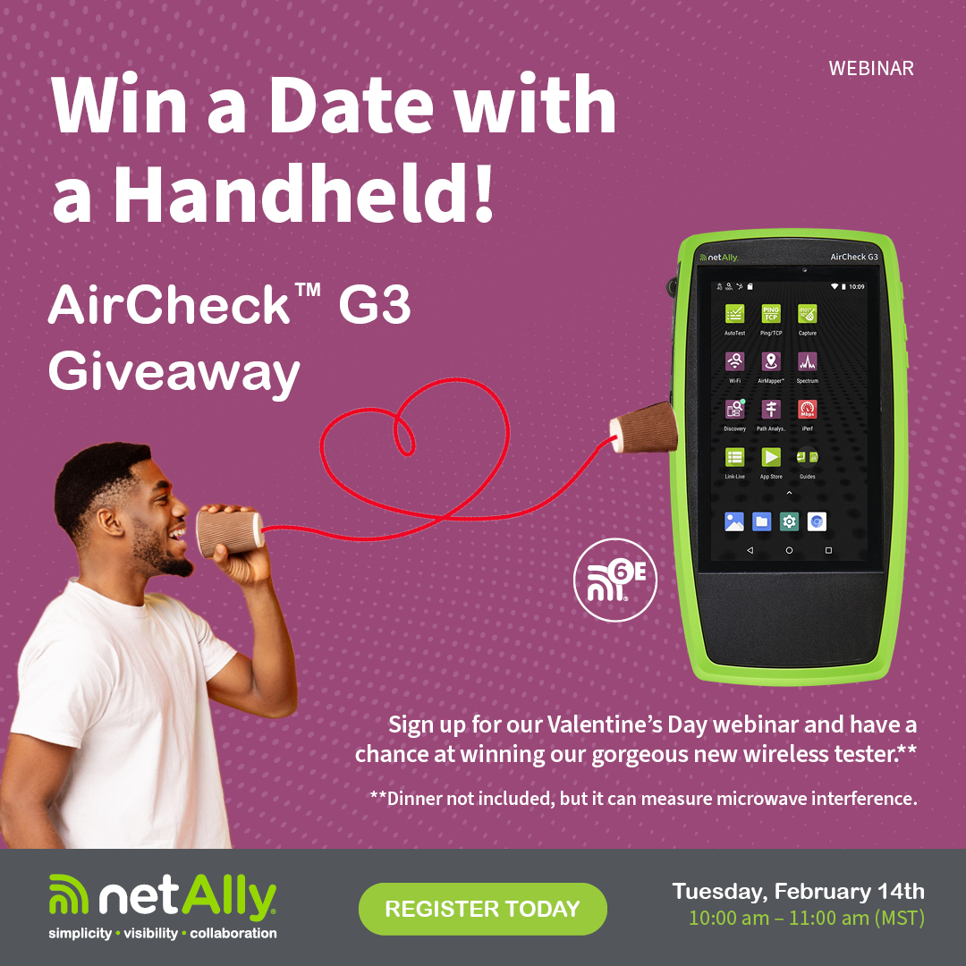 wifiacademy's tweet photo. Remember, tomorrow is the DEPLOY: Part 2 - Fast and Frictionless webinar with @netally. This is the 2nd in our 3-part series looking at #wifi6 and #wifi6e technology. Our final webinar will be on February 14th where you could win an AirCheck G3! https://t.co/R0v5iIz8fp https://t.co/otGd1bmnIP