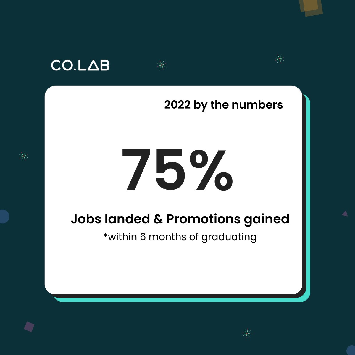 joincolab_io's tweet photo. The Co.Lab team would like to share some of our impactful stats for 2022. We'd like to thank you for being part of our community and helping bring diversity to tech.

Here's to a fantastic year of growth and learning shared by everybody!

#productmanagement #prodmgmt https://t.co/aULdRszQGz