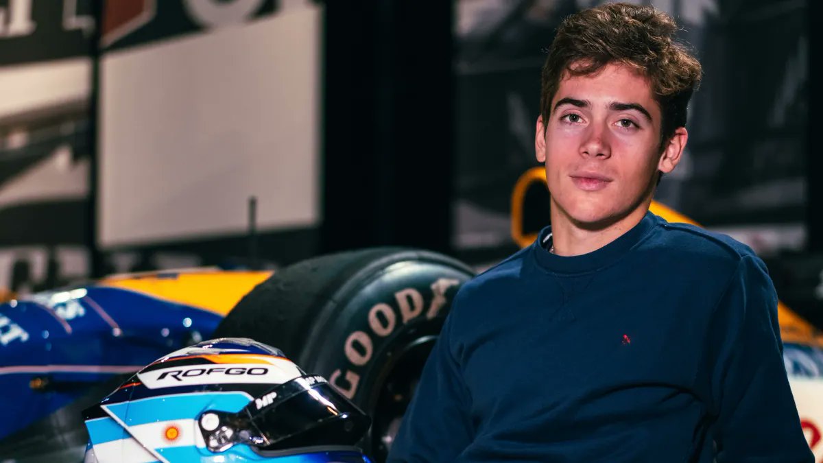 VSportsTM's tweet photo. Franco Colapinto 🇦🇷 se unió a la academia de pilotos de Williams y correrá con esa escudería en Fórmula 3 durante 2023 y en 2024 lo hará en F2. El argentino de 19 años formará parte del equipo MP Motorsport. Carlos Reutemann compitió con Williams entre 1980 y 1982. https://t.co/N6CpEr8v4v