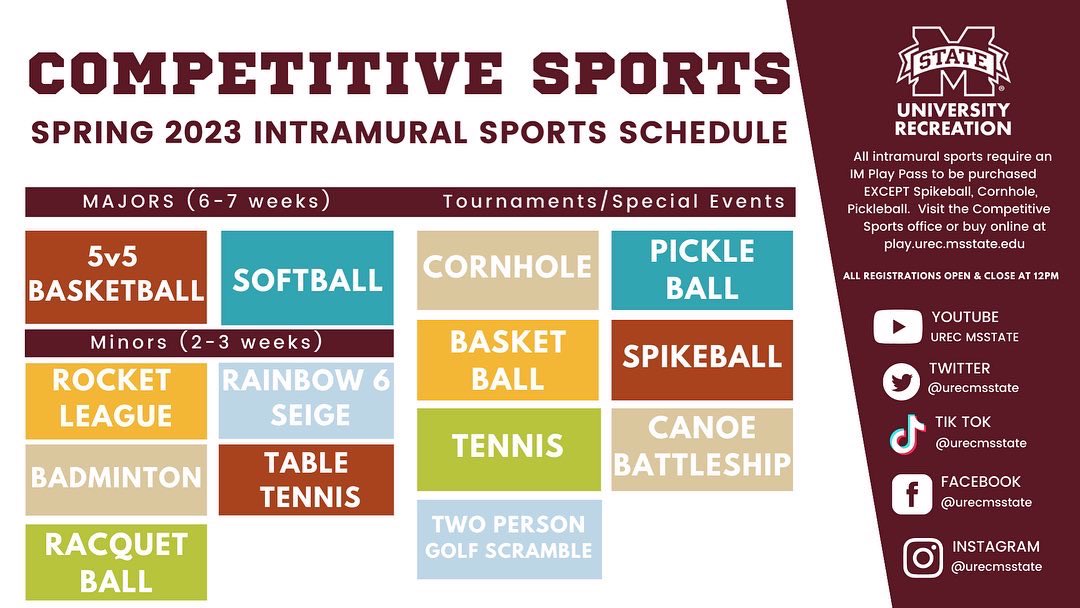 Mississippi State University Recreation tweet media