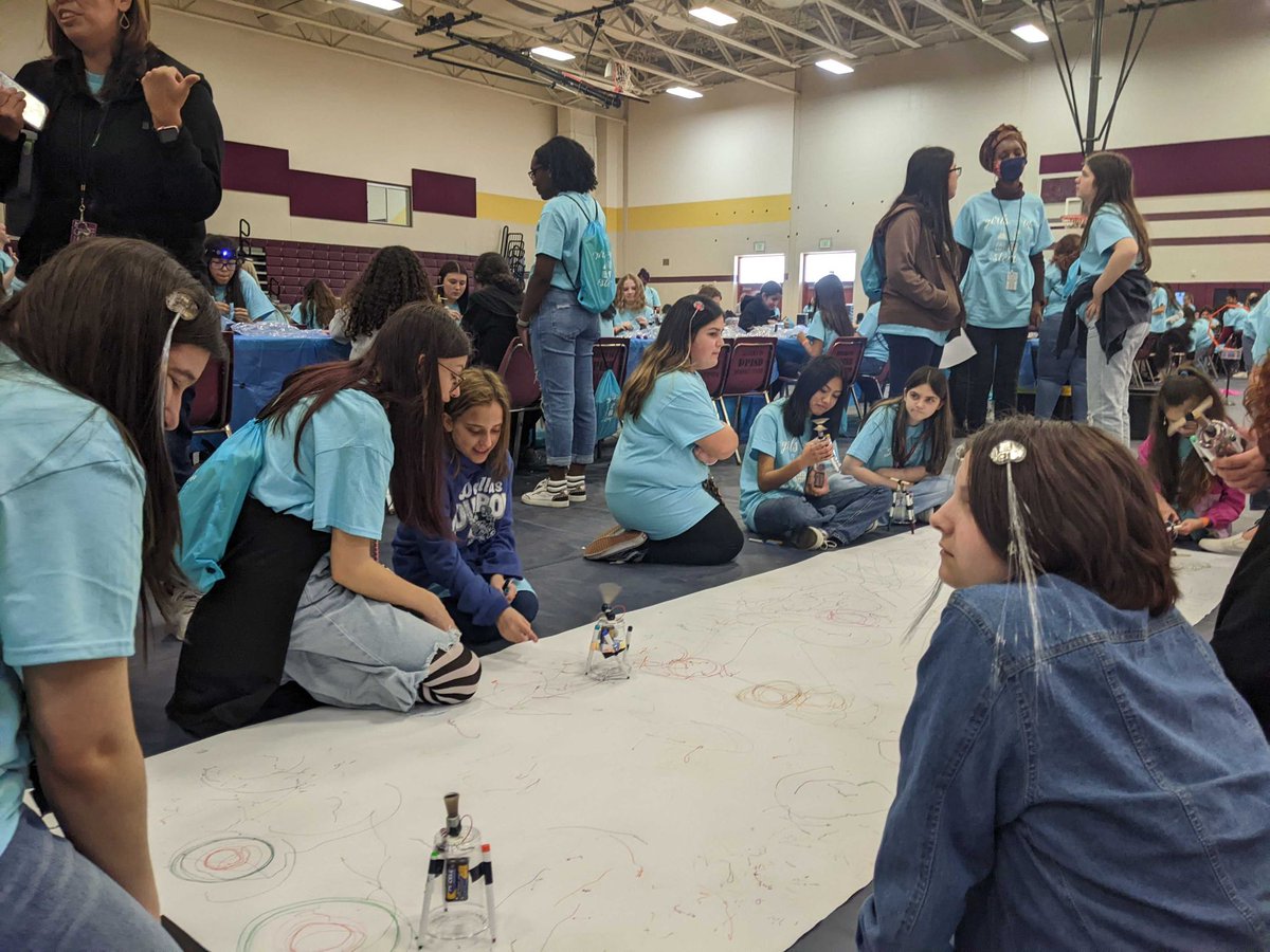 cs_deer's tweet image. DPISD&apos;s Girls in STEM day was incredible! 270 girls had fun with STEM activities designed to spark a passion in Science, Technology, Engineering and Math. Our goal is for each student to discover their dreams and gain the skills they need to achieve them. 
#deerthatcode #dpisd
